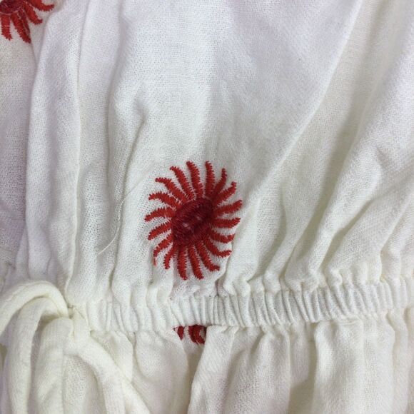 Free People Women's MIDI Dress Emory Embroidered Ivory Combo Size S NWT - Picture 4 of 16